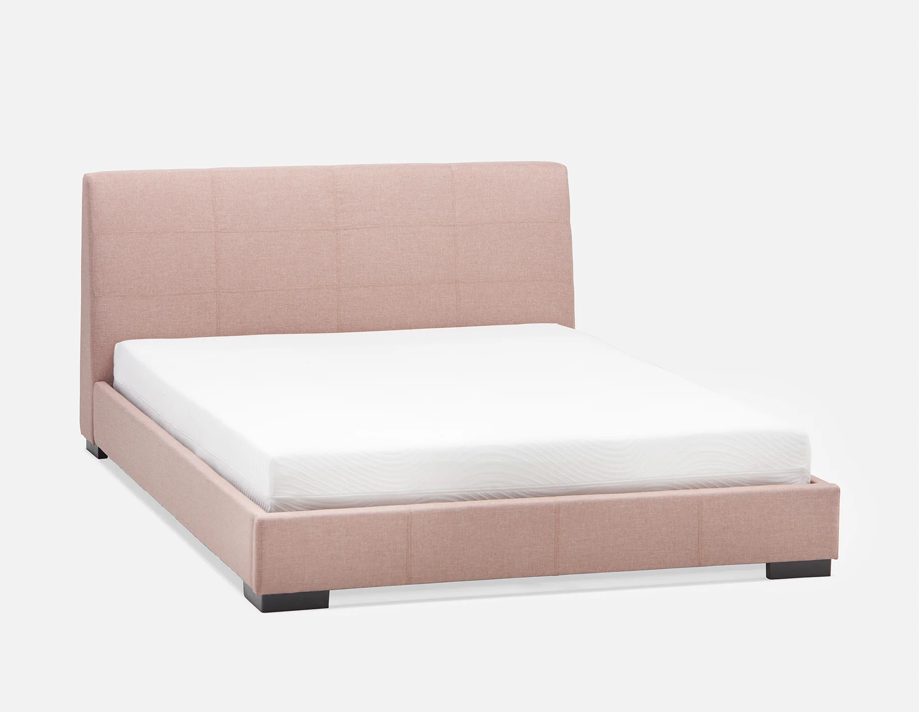DENICE — Modern contemporary upholstered queen size bed (89-02-34-80)