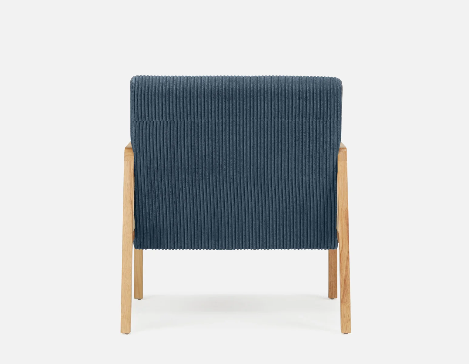 BECKETT — Armchair with corduroy and rattan accents (58-39-40-60) - Image 8