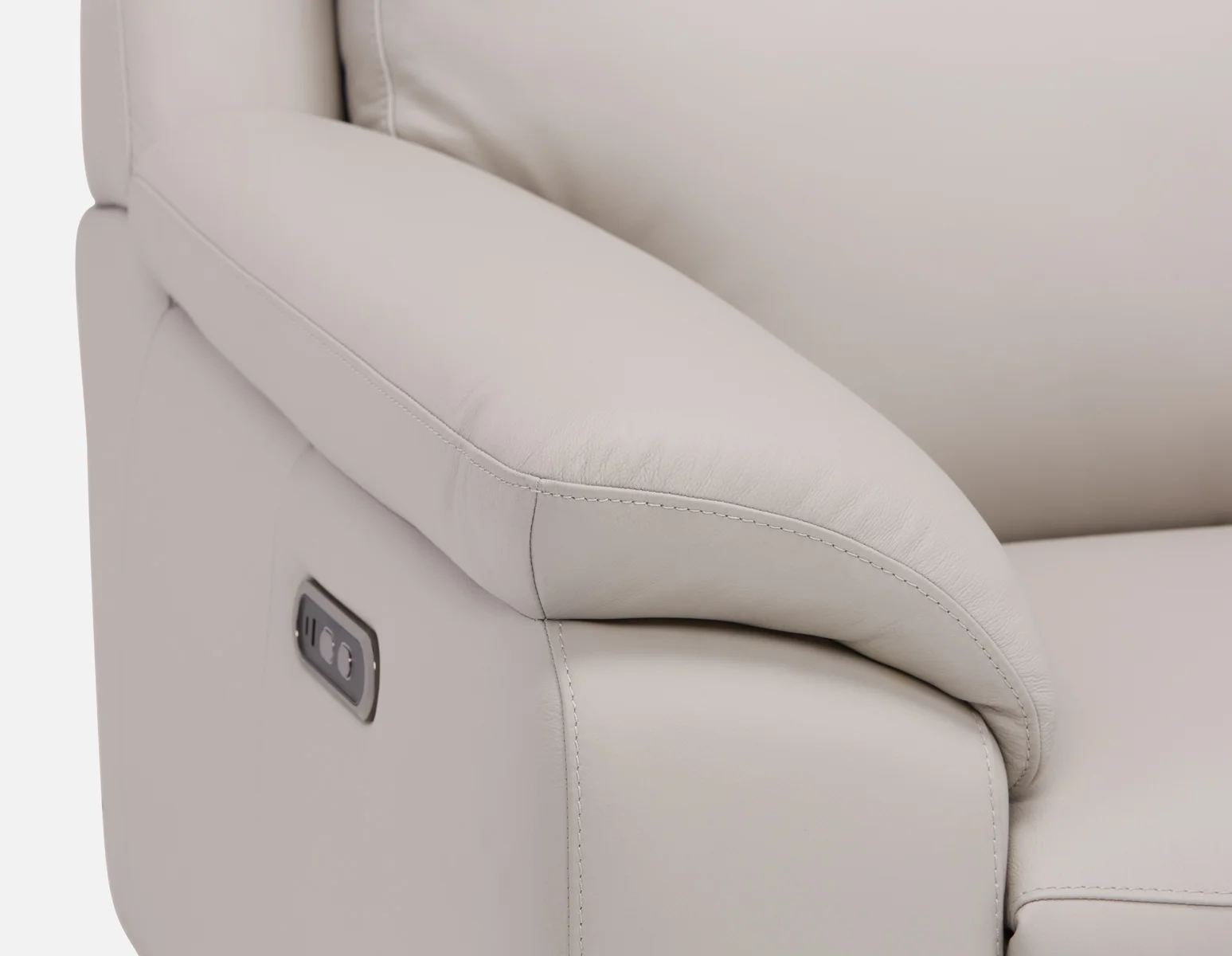 GIRONA — 100% leather power reclining right-facing sectional sofa - Image 7