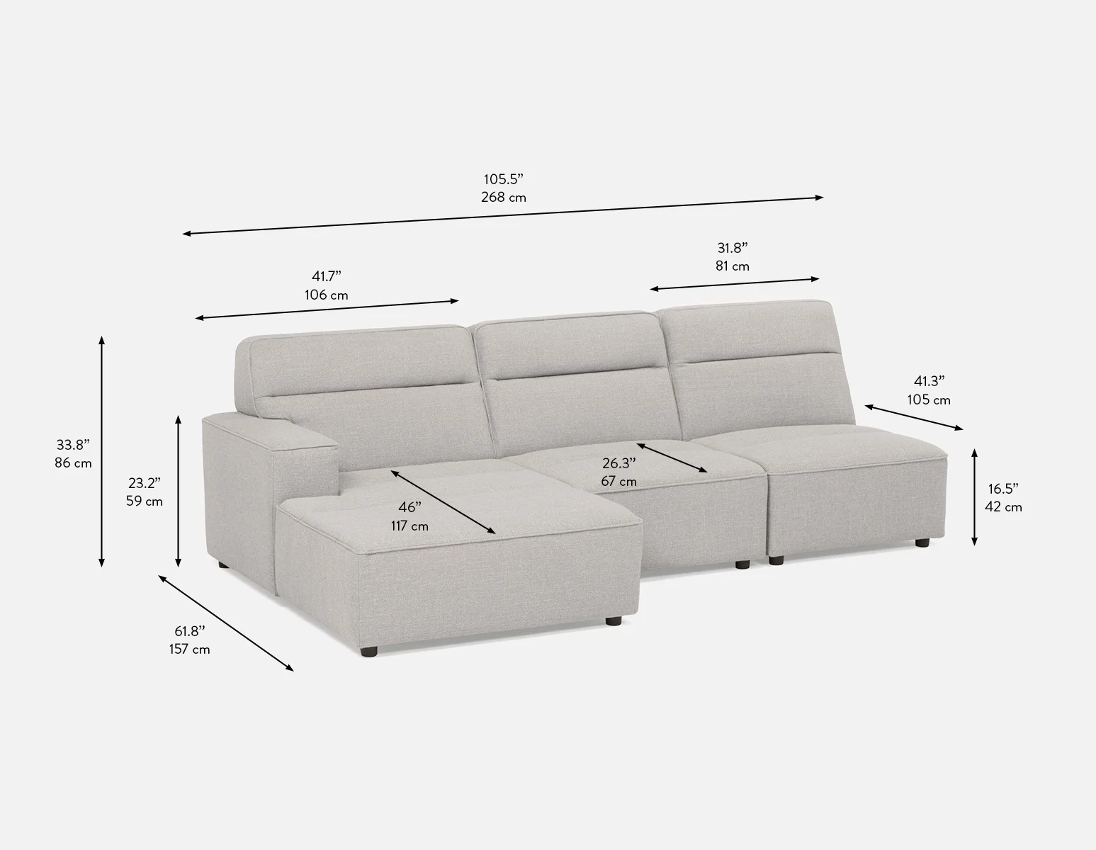 REVAN — Modern modular sofa customize to fit your space (45-02-76-30) - Image 9