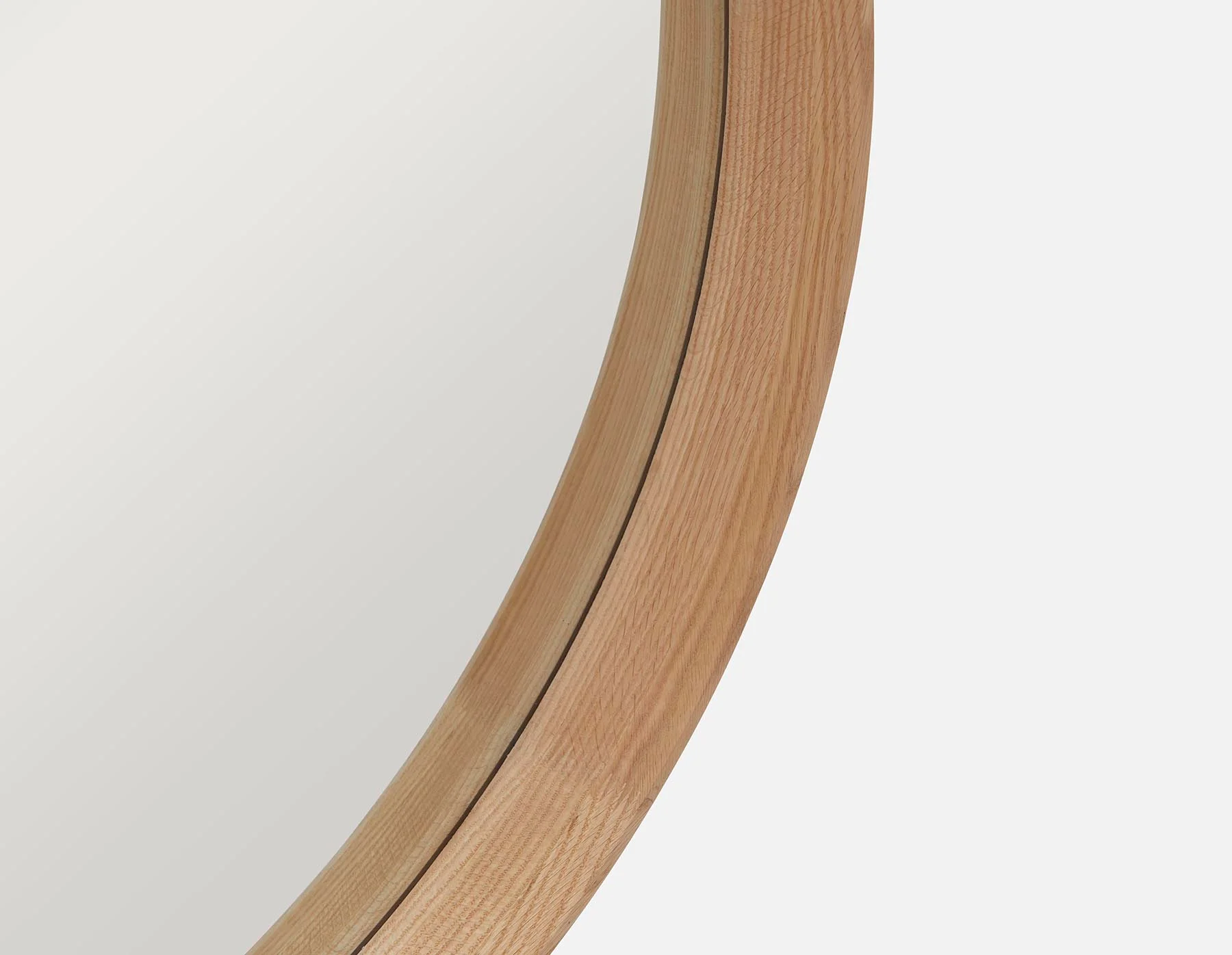 DORA — Oak framed mirror 100 cm - Image 2