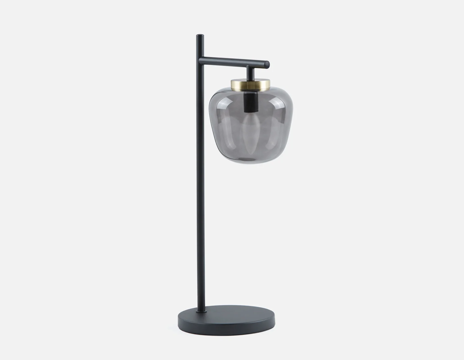 ILLUMI — Sculptural glass on stem modern table lamp 53cm