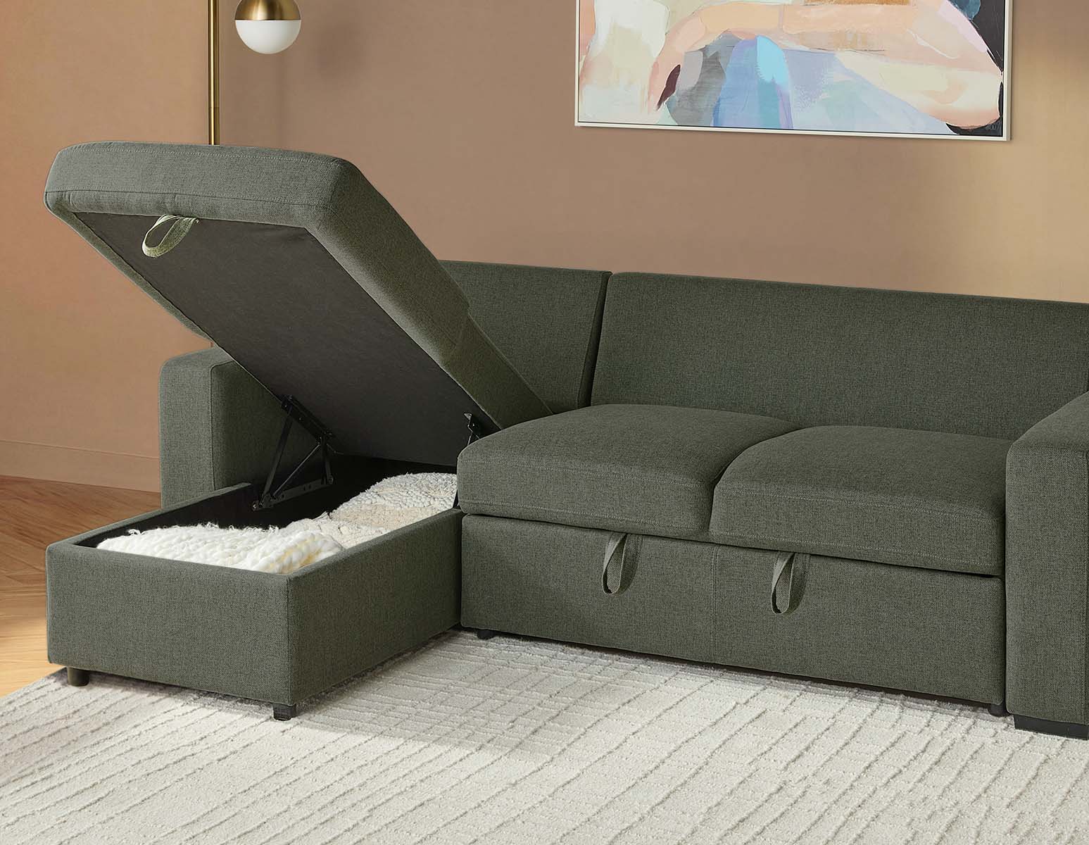 MARNIE — Contemporary interchangeable sectional sofa-bed with storage (73-29-20-18) - Image 22