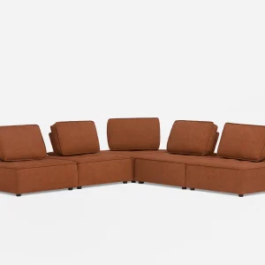 LEON — 5-pc modular interchangeable sofa (69-04-32-45)