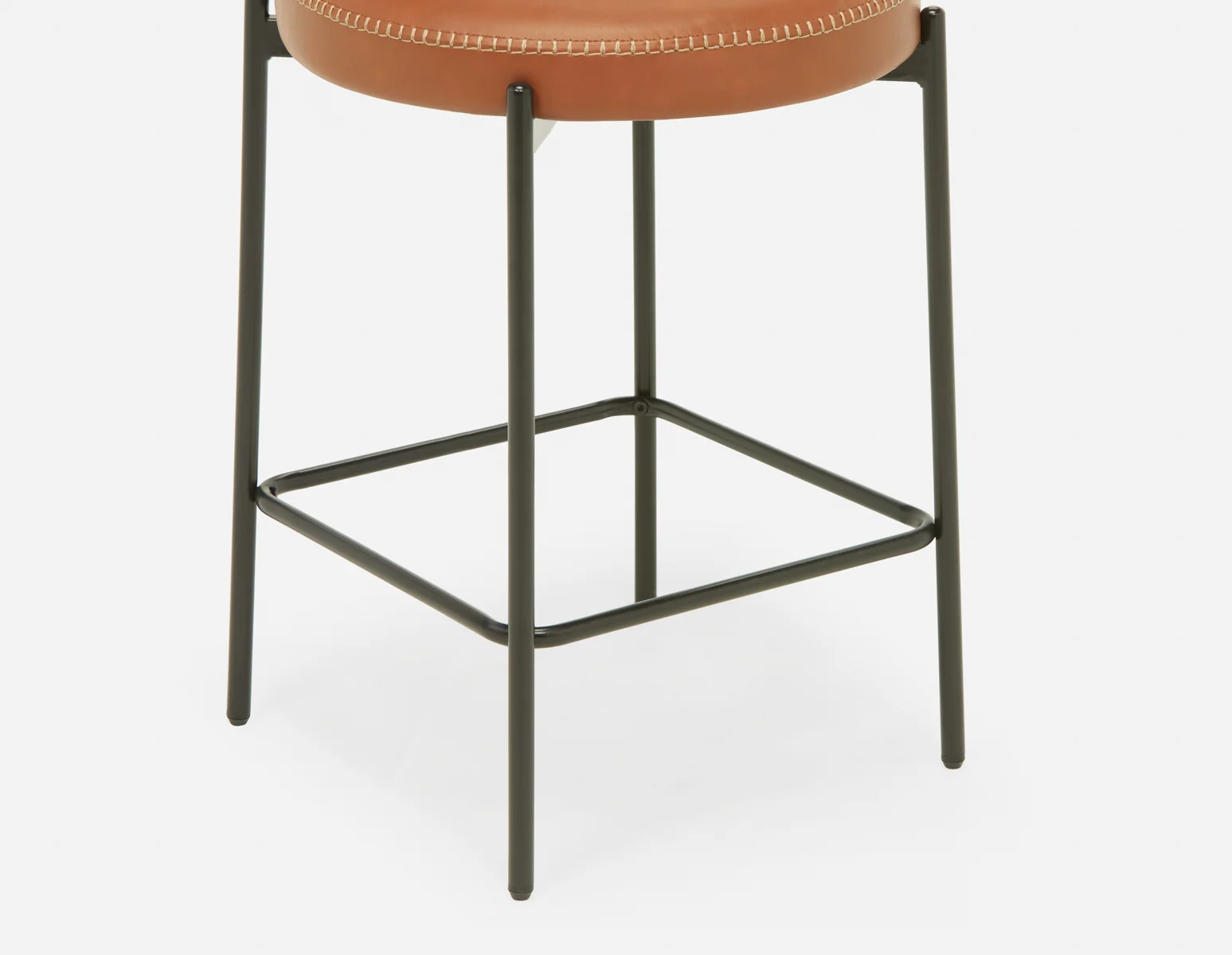 KURO — Industrial-modern counter stool with backrest 66cm (18-31-83-96) - Image 7