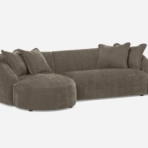 DOYER — Modern left-facing sectional sofa (65-67-59-96)