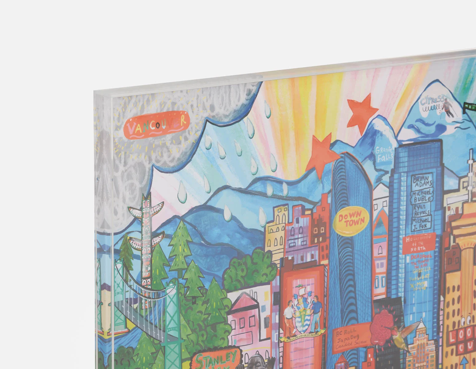 CITY YVR — Acrylic shadow box art 85 x 110 cm - Image 4