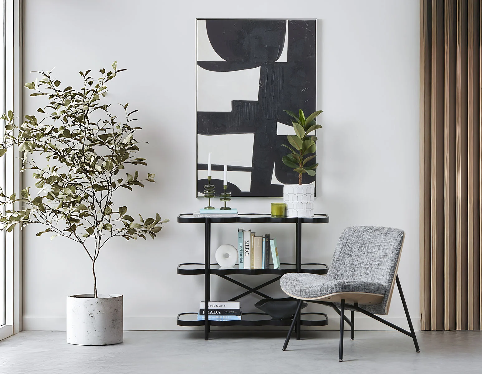 STEPHANE — Contemporary accent bentwood chair (91-60-24-30)