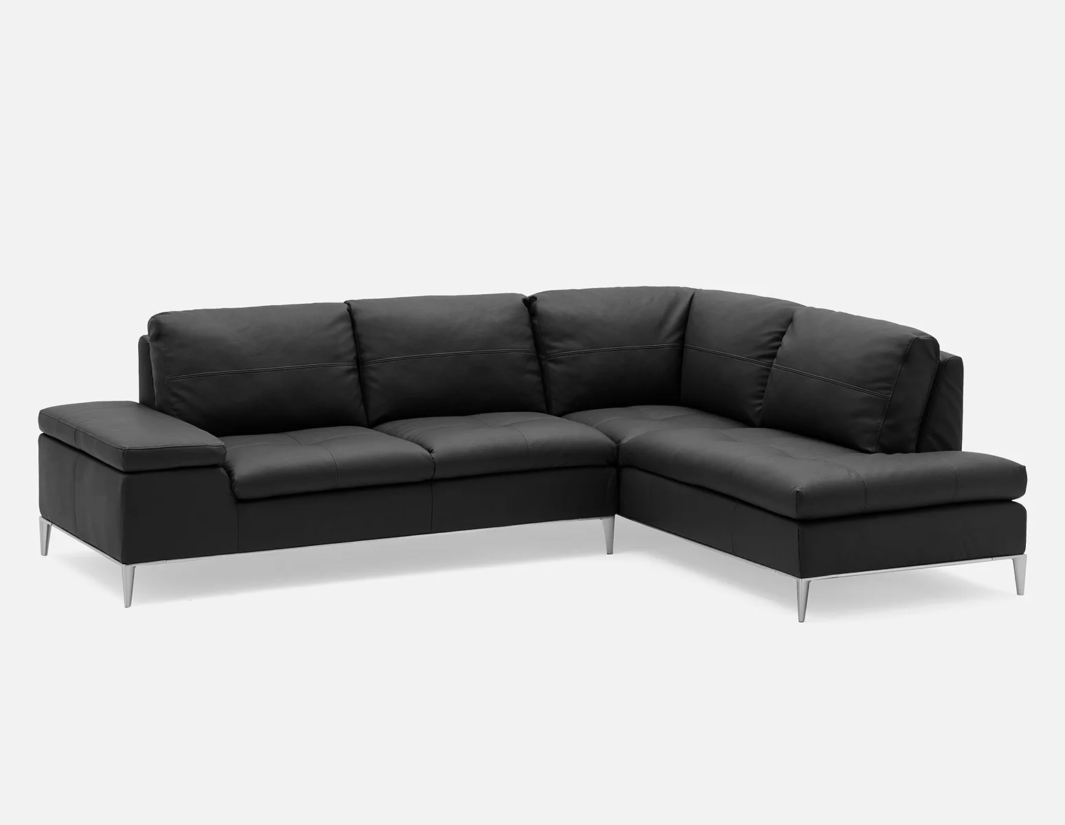 ANDREW — Modern right-facing sectional sofa with storage