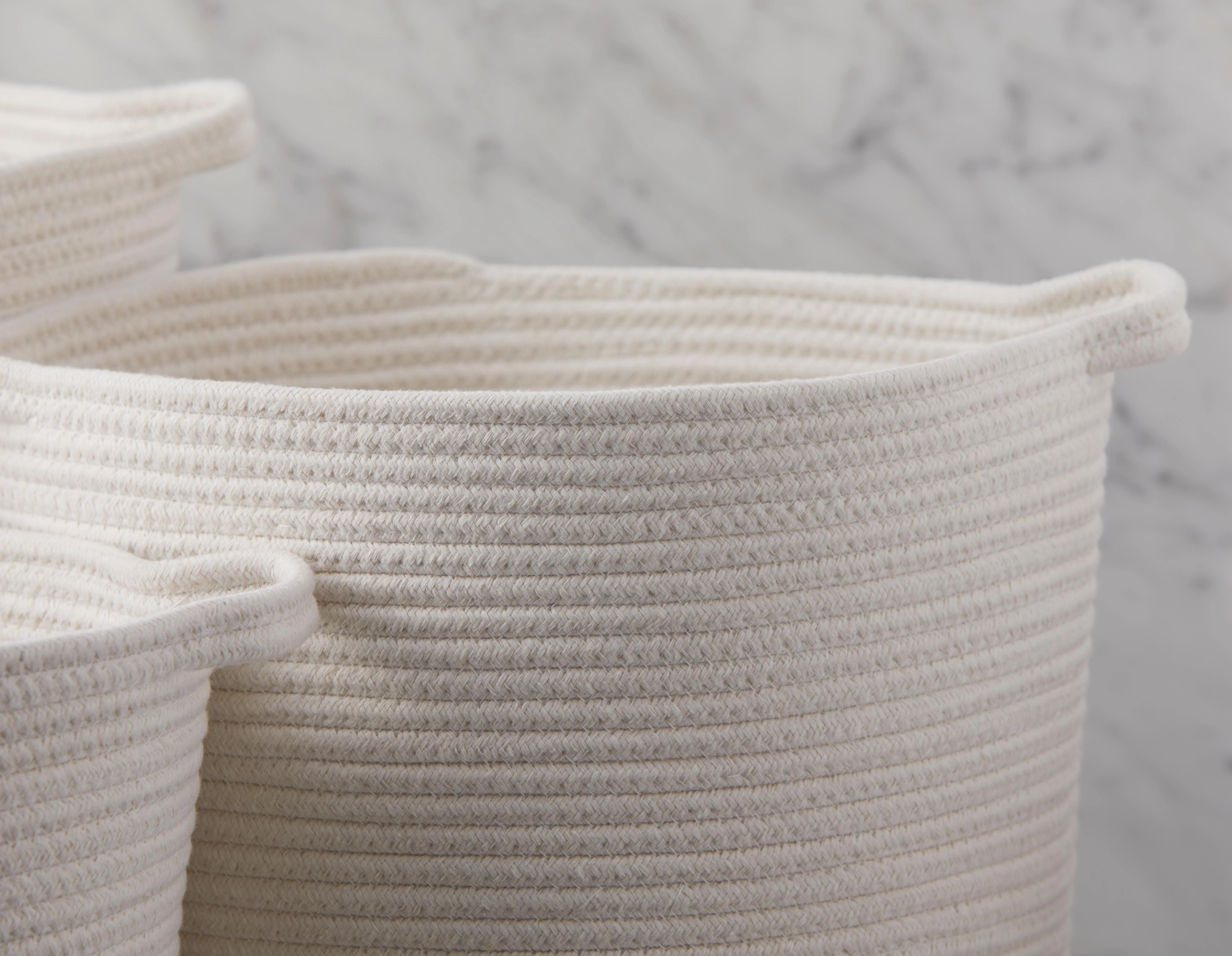 BROOKE — Set of 3 cotton rope baskets - Image 2