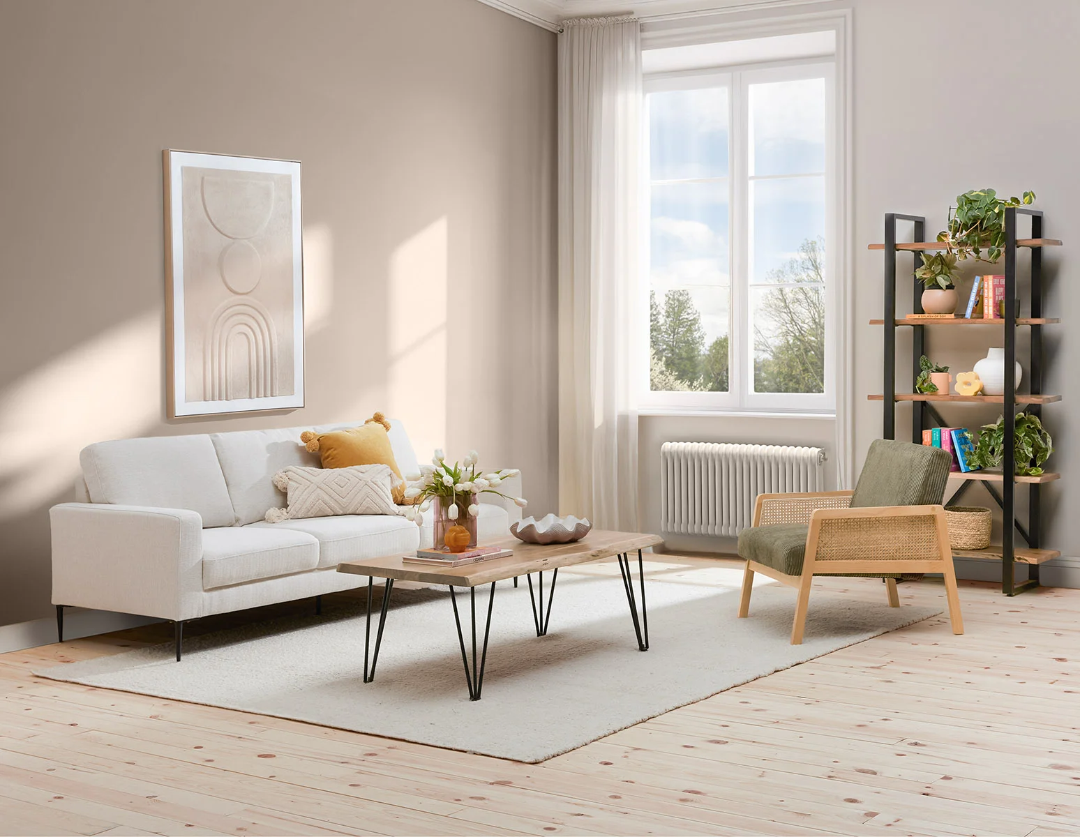 TERESA — Contemporary 3-seater sofa (31-76-64-46)