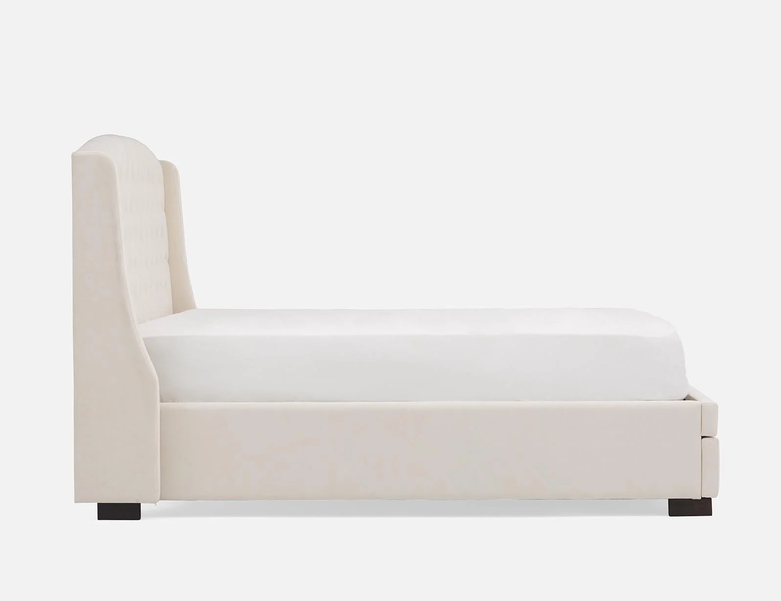 RAVEL — Traditional tufted upholstered wingback king-size bed with storage (27-96-47-46-D) - Image 5