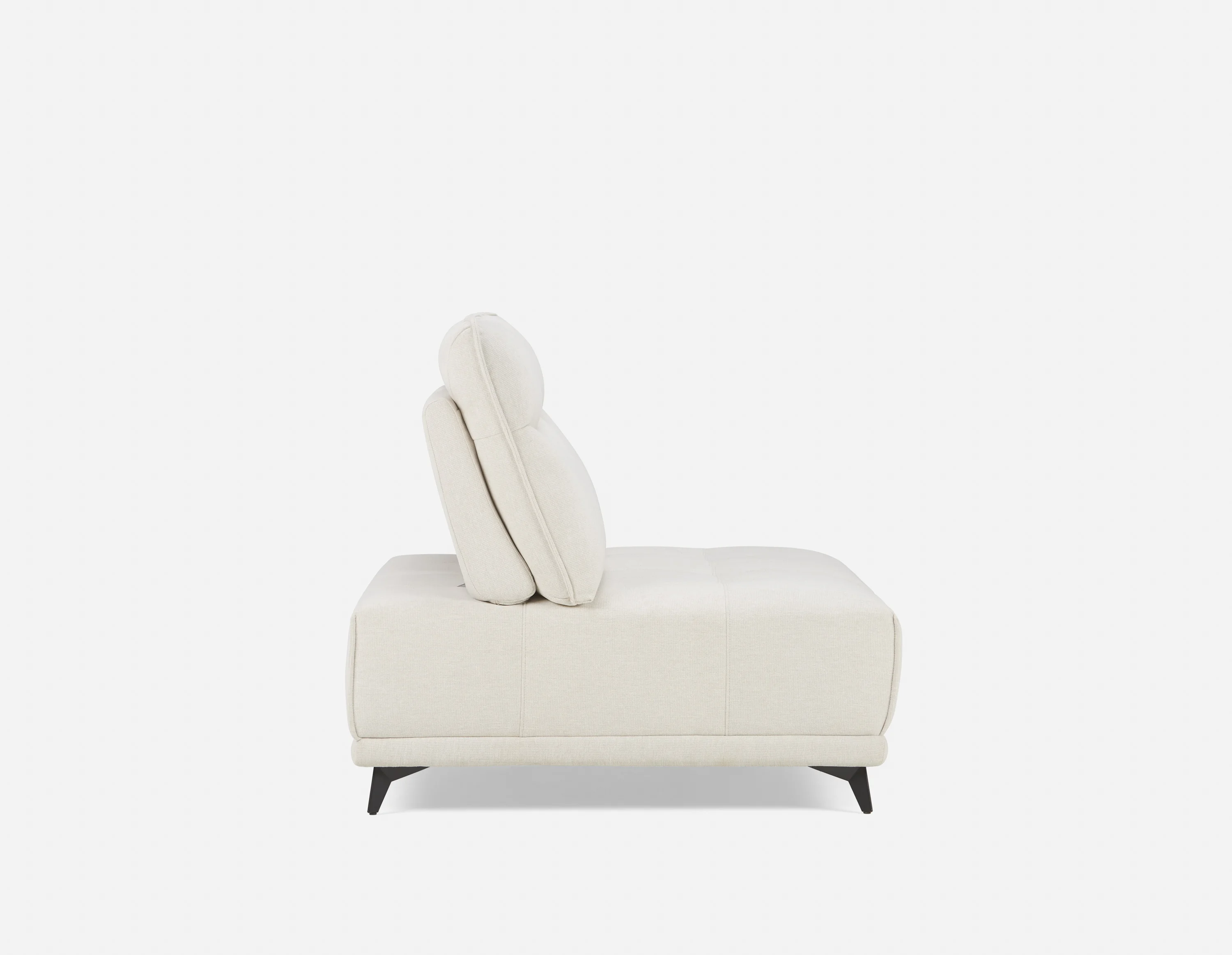 SIMON — Modern contemporary armless loveseat with adjustable backrest (75-79-85-95) - Image 8