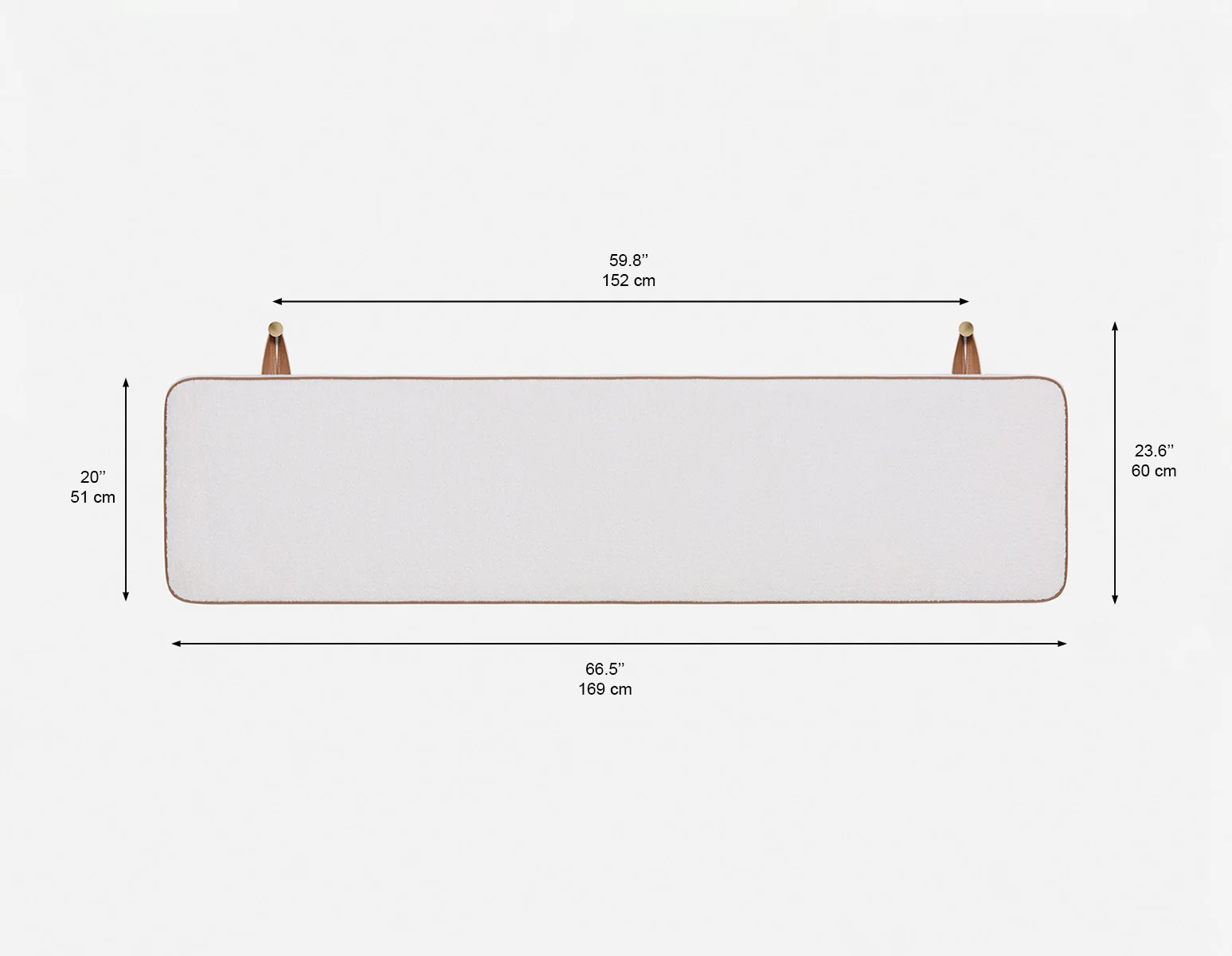 NINA — Minimalistic suspended queen headboard (55-03-87-10-D) - Image 9