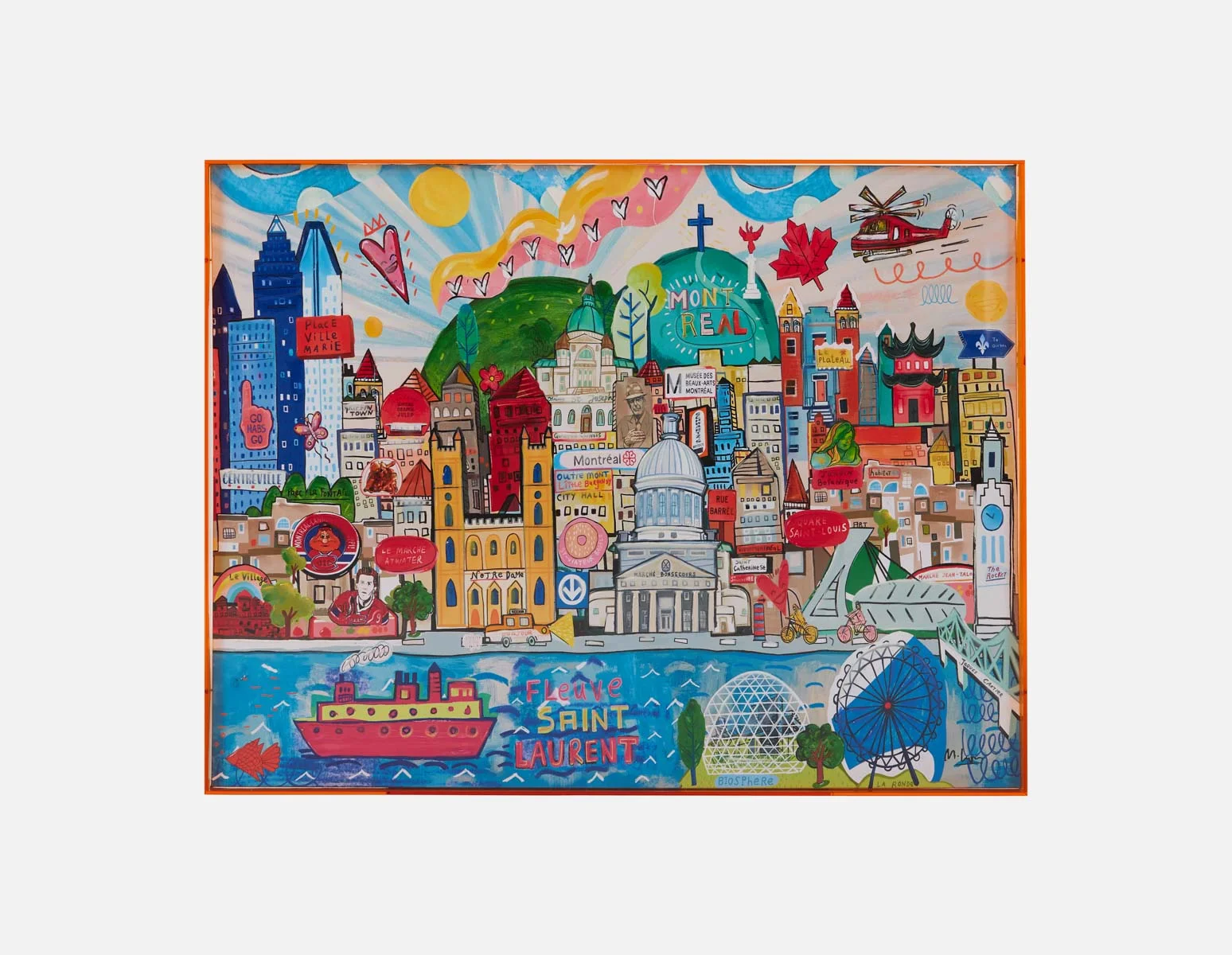 CITY YUL — Acrylic shadow box art 85 x 110 cm - Image 7