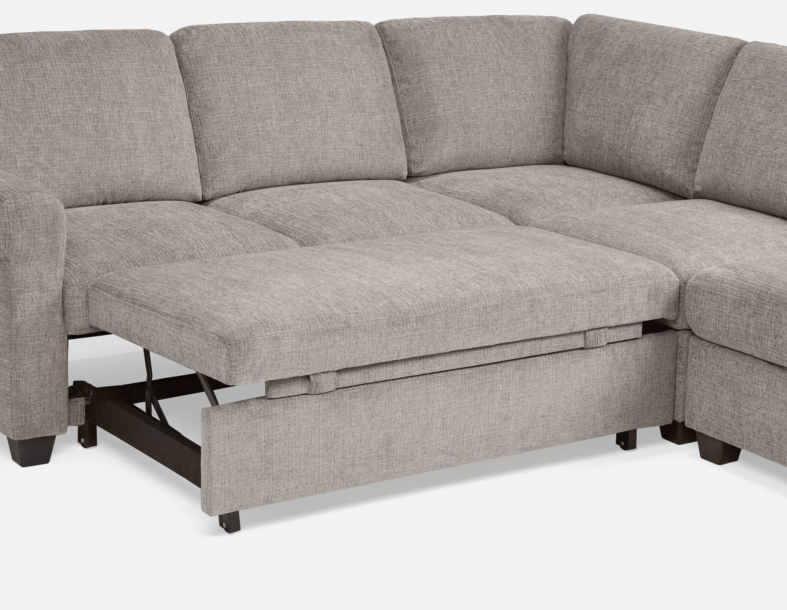 DELPHINE — Traditional right-facing sectional sofa-bed with storage (28-94-59-30) - Image 11