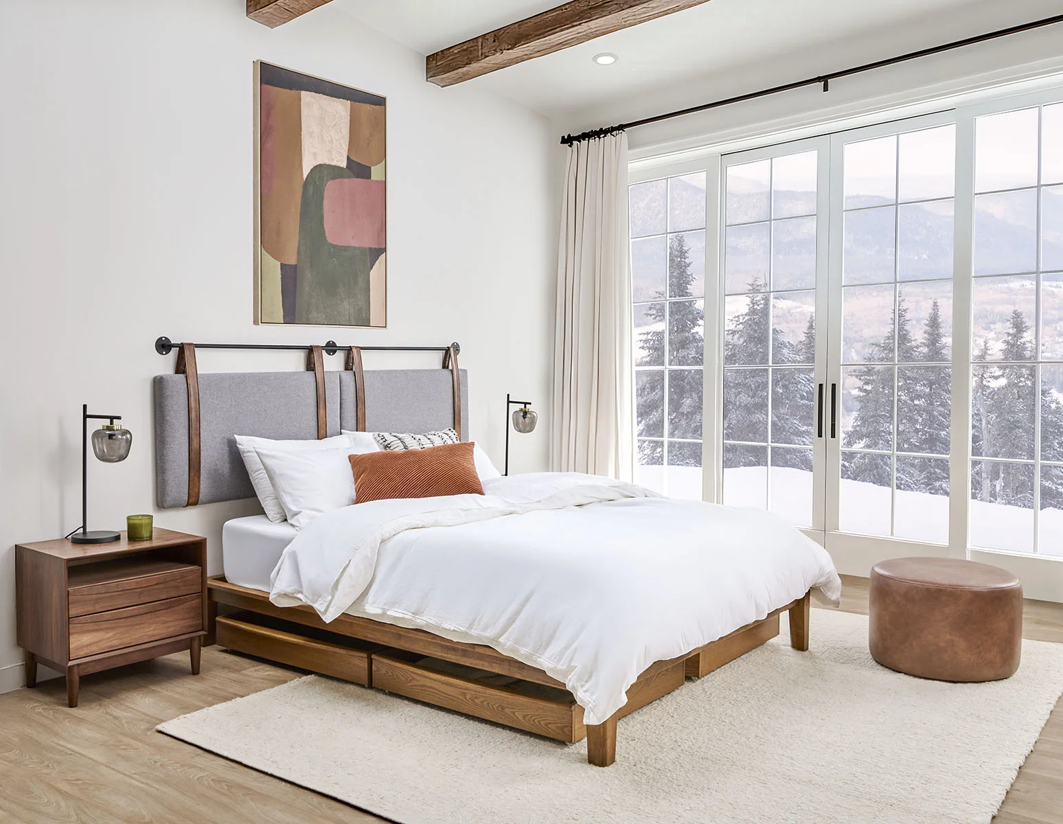 NINO — Modern suspended queen headboard - Image 10
