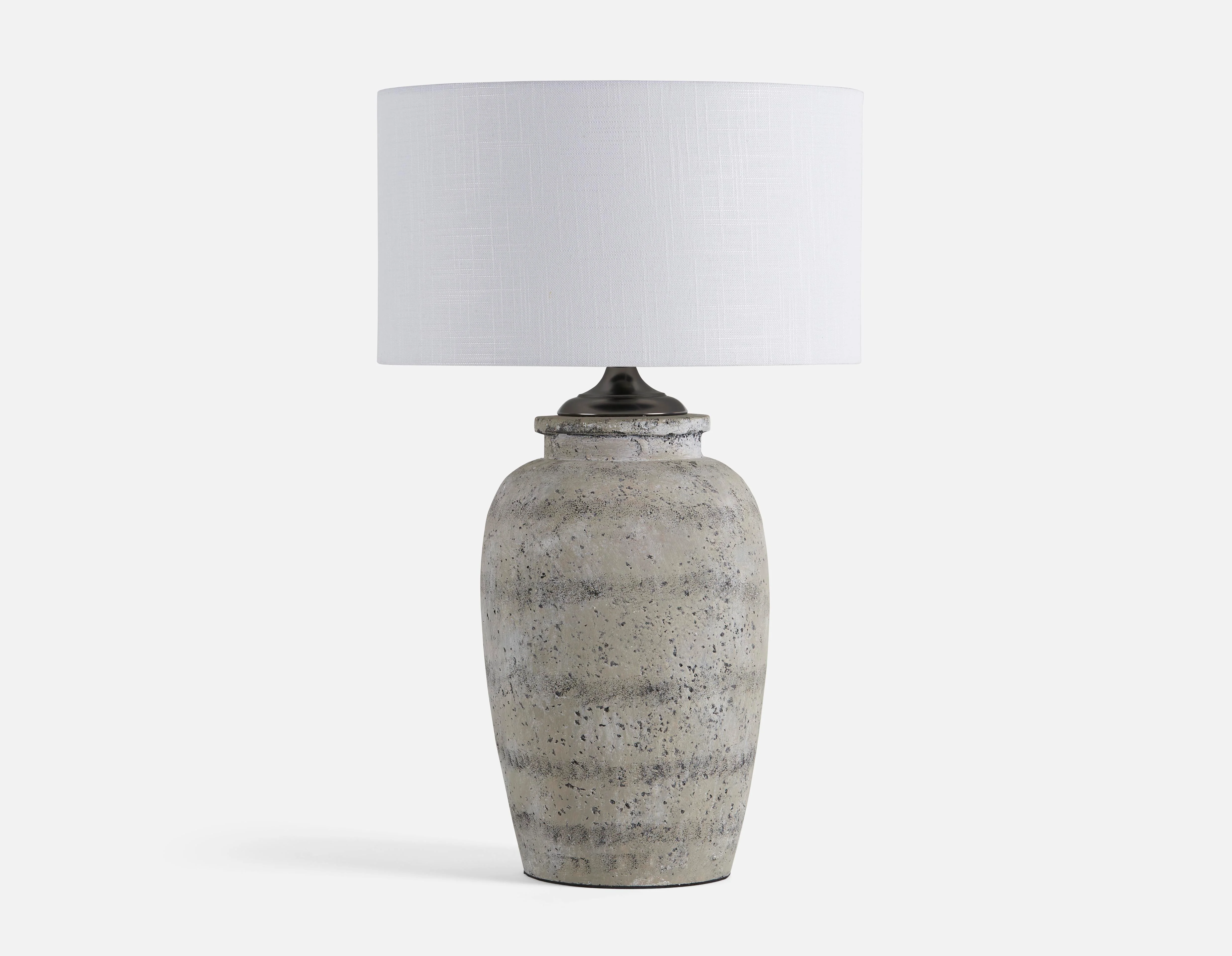 MISAKO — Cement base table lamp 60 cm height - Image 10