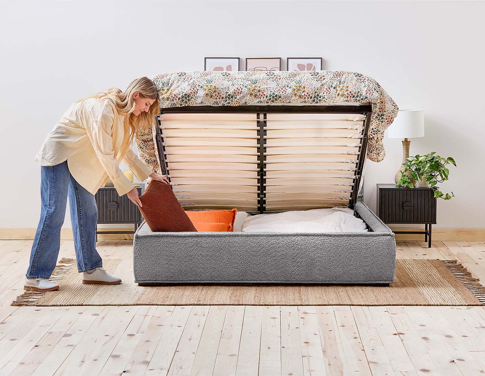 TONYA — Double size bed with storage (63-09-74-30) - Image 10