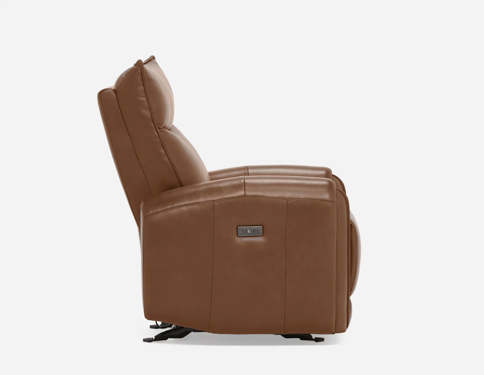 CALVERO — Contemporary power-reclining and glider 100% leather armchair with usb port (84-12-10-96-F) - Image 5