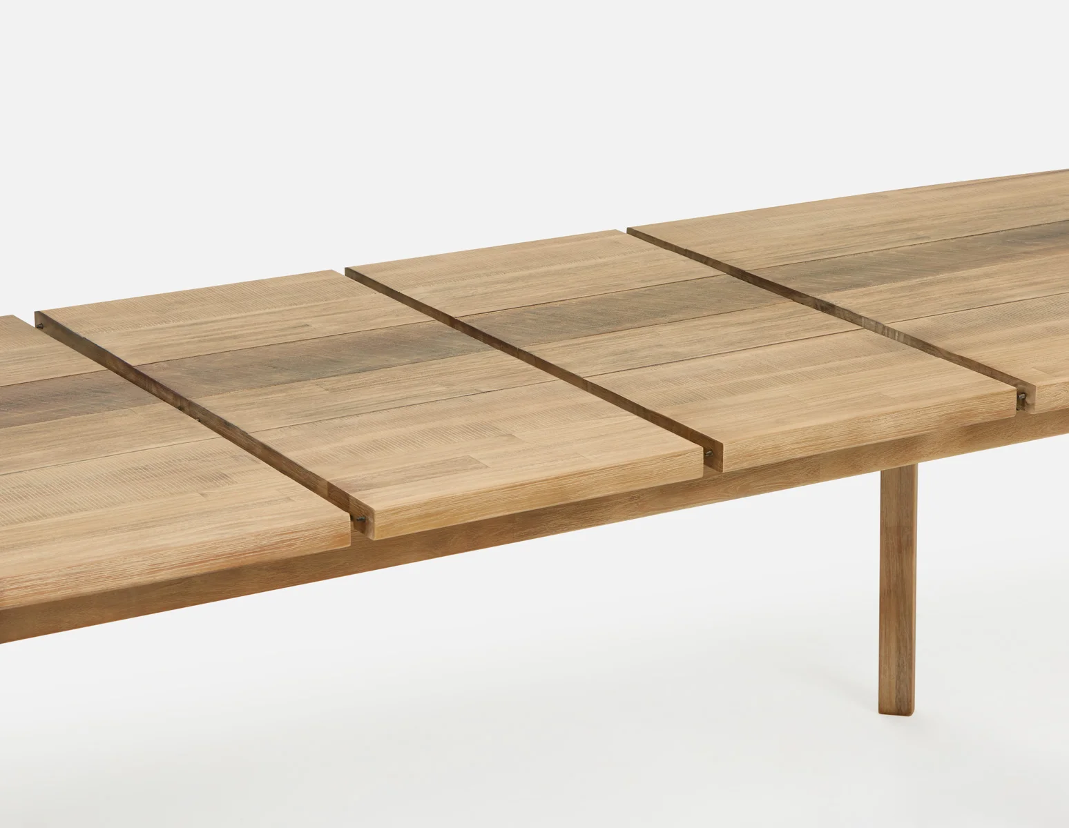 DALTON — Rustic farmhouse extendable acacia wood dining table 180cm - Image 6