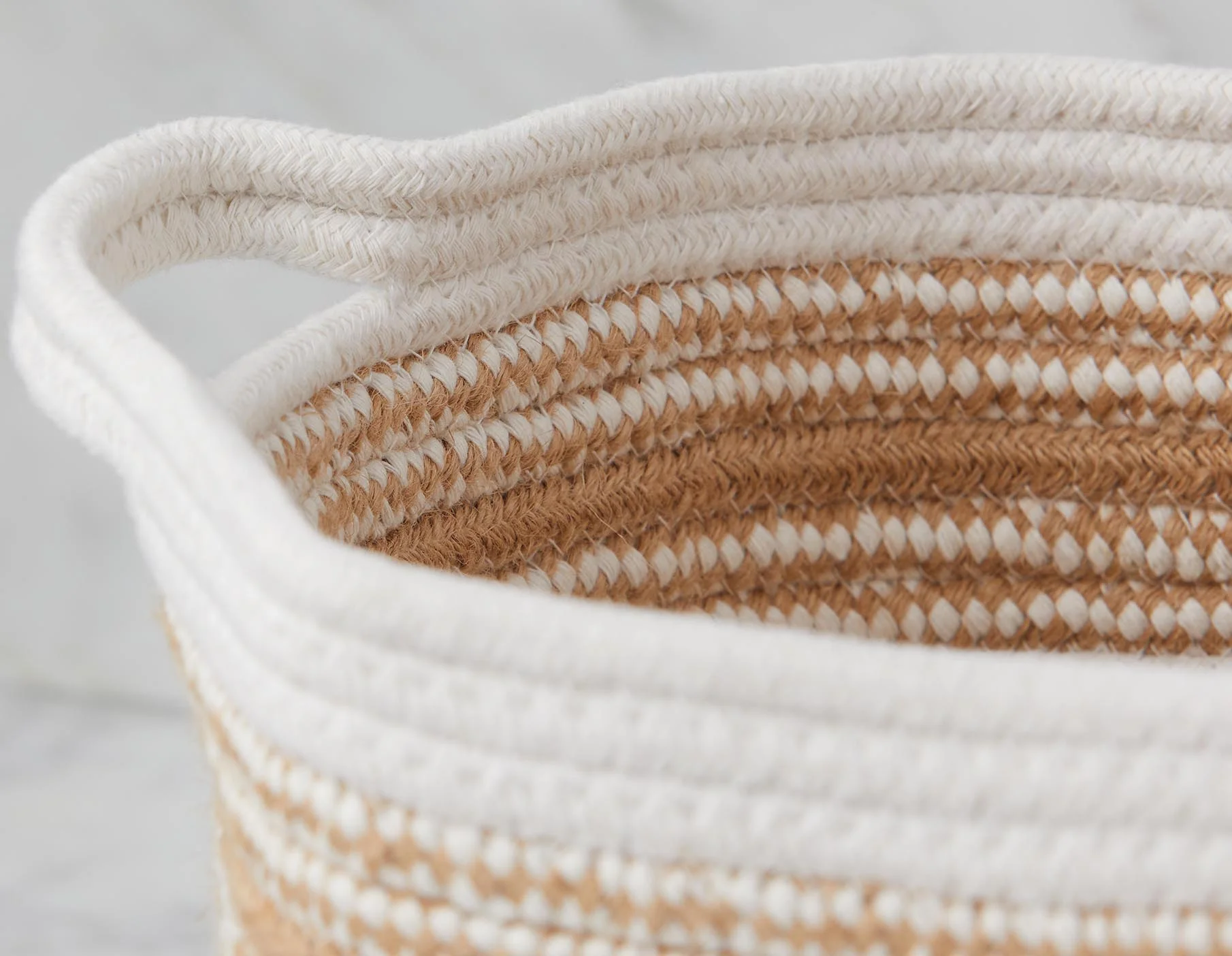 BURELLE — Set of 4 cotton rope and jute baskets - Image 2
