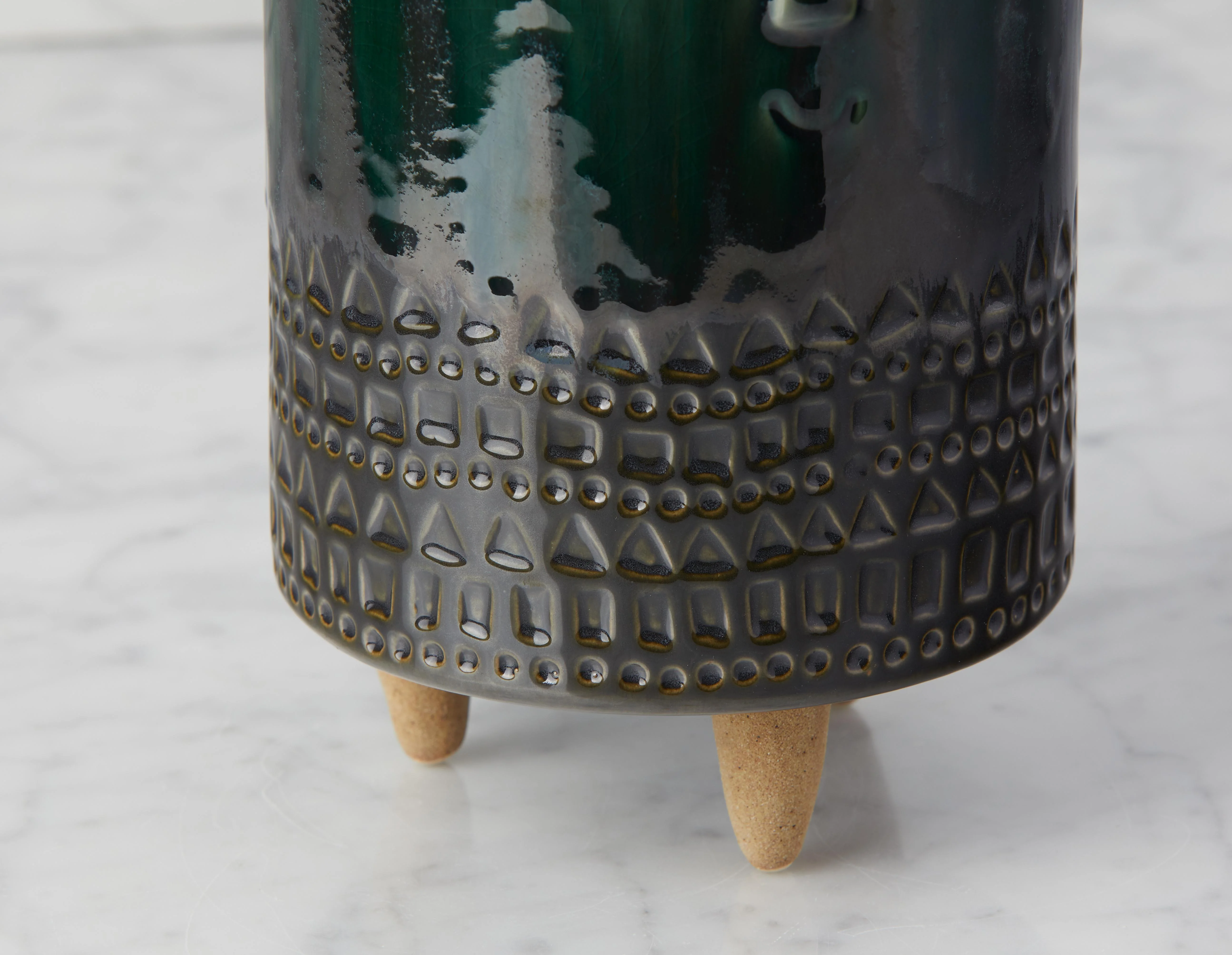 DASH — Planter with wood stand 21 cm - Image 2