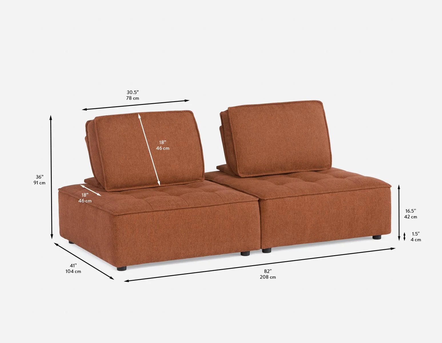 LEON — 2-pc modular interchangeable sofa (03-60-84-45) - Image 7