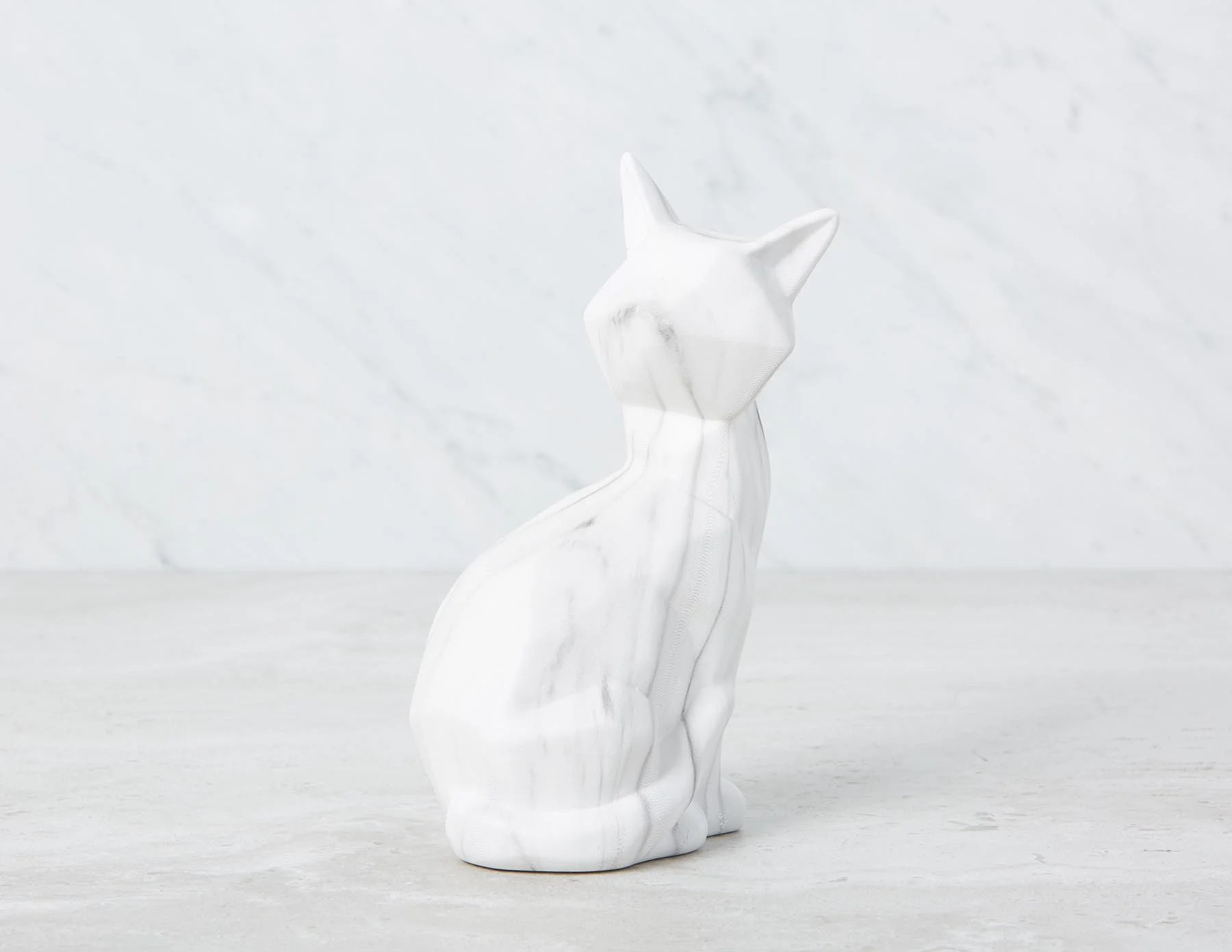 CAT — Faux marble sculpture 20 cm - Image 7