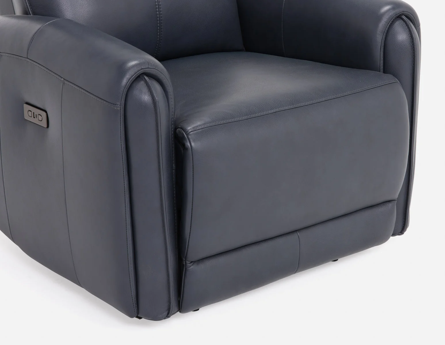 CALVERO — Contemporary power-reclining and glider 100% leather armchair with usb port (84-12-10-60) - Image 7