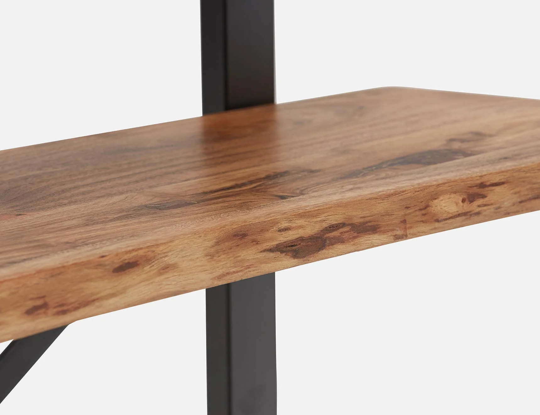 RENO — Acacia wood 3-tier bookcase - Image 4