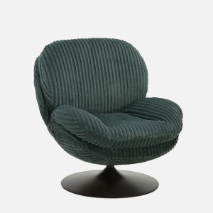 ROUSSEAU — Corduroy accent chair (57-77-60-70)