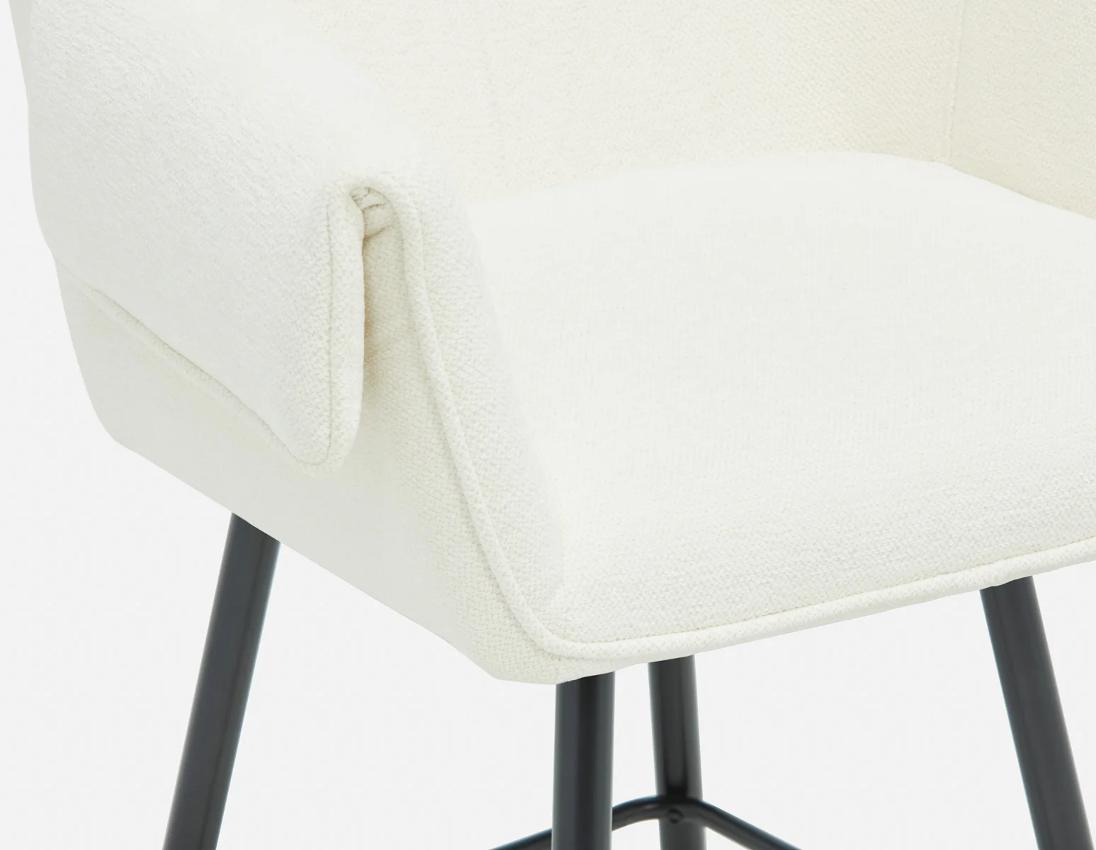 RALPH — Mid-century upholstered counter stool 66cm - Image 8
