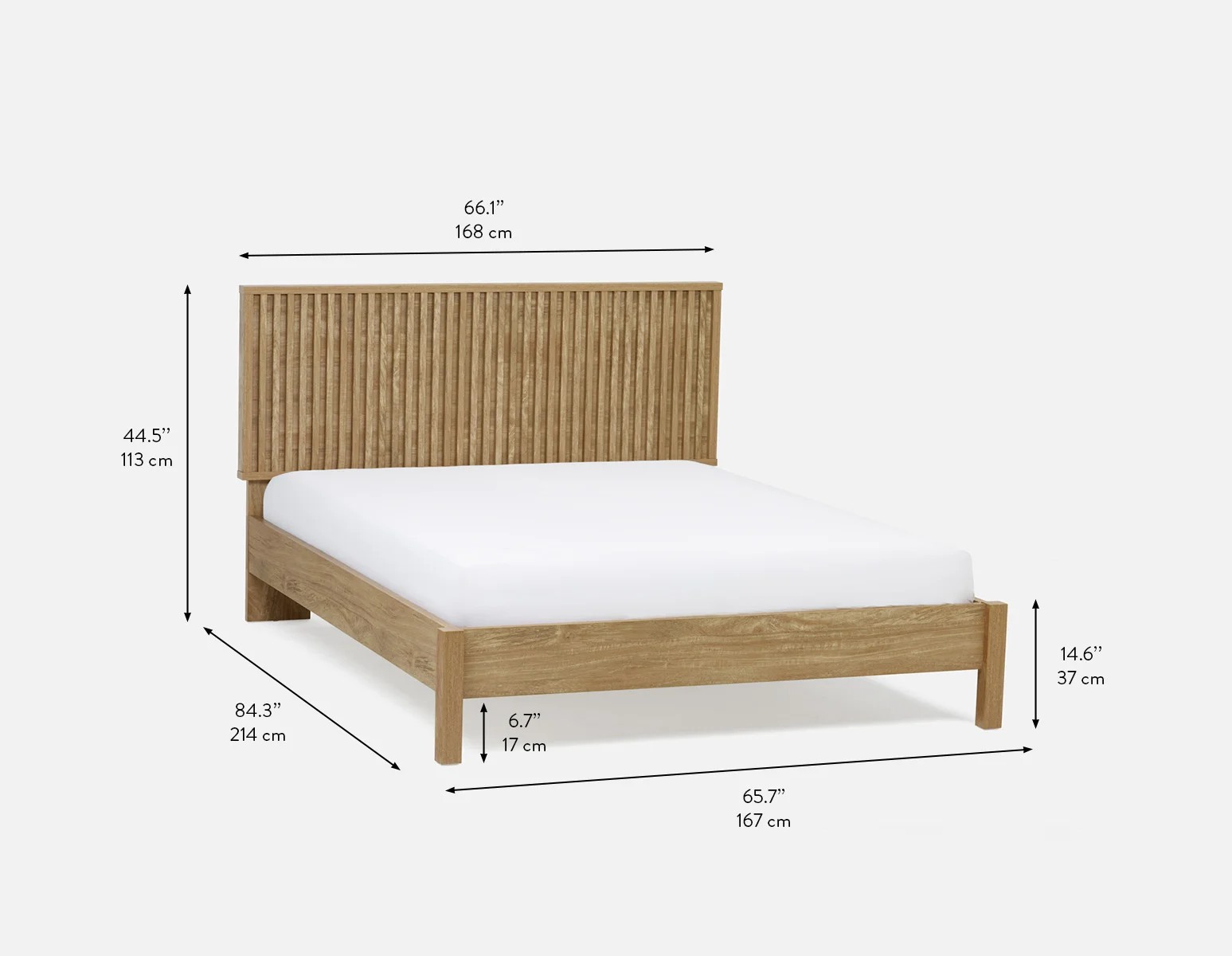 RIONA — Japandi style queen size bed - Image 11