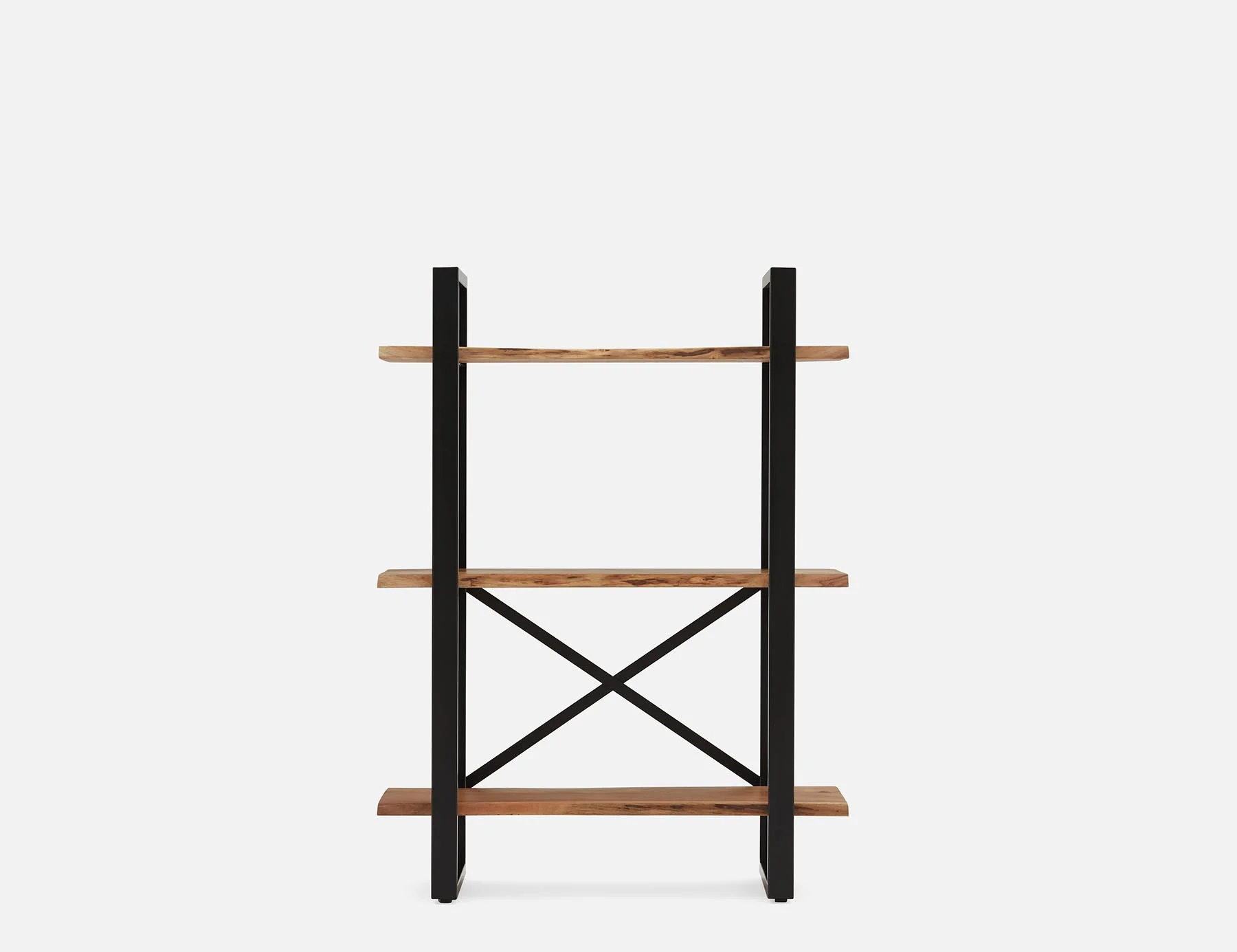 RENO — Acacia wood 3-tier bookcase - Image 2