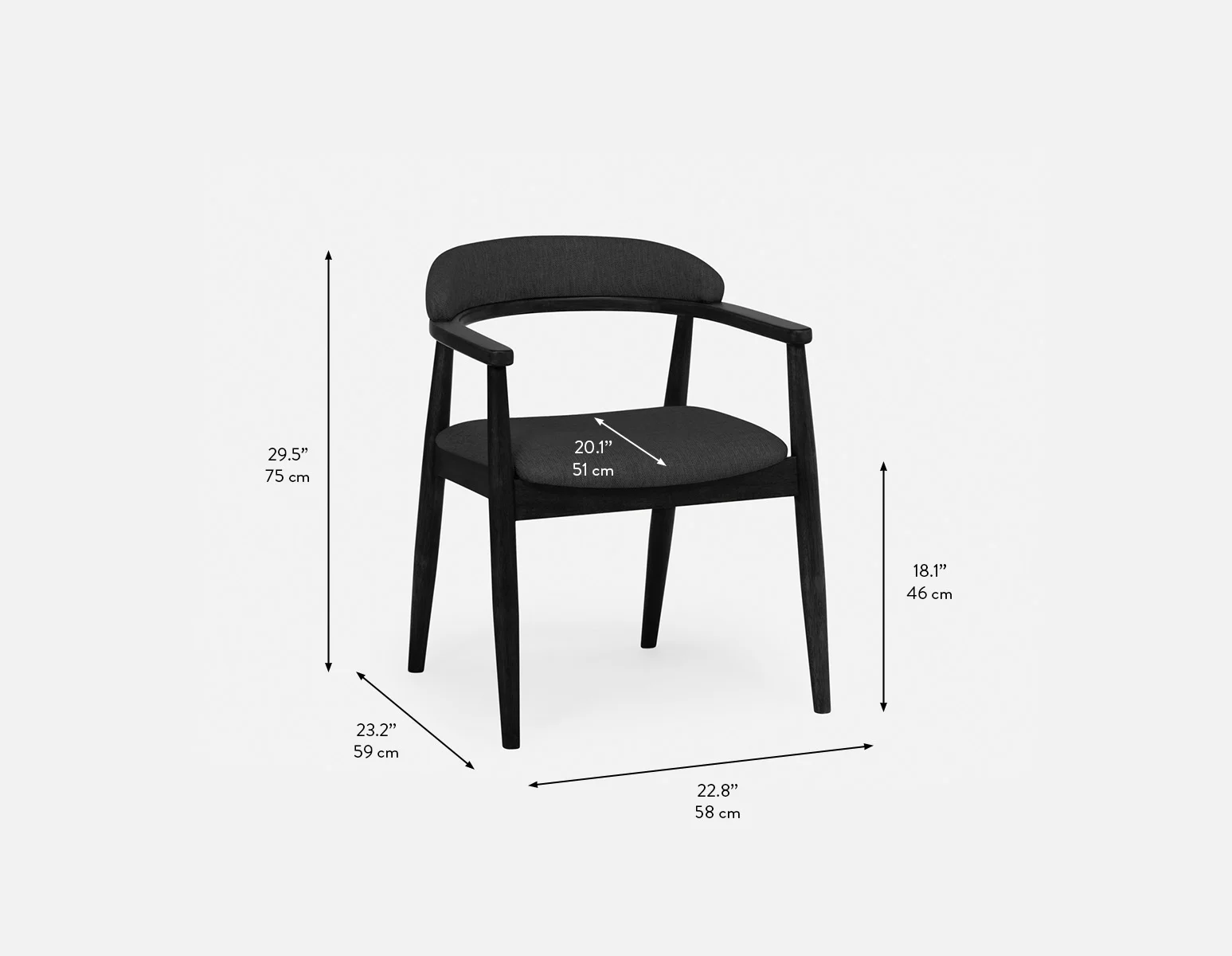 JOSY — Mid-century dining armchair (34-13-42-20) - Image 11