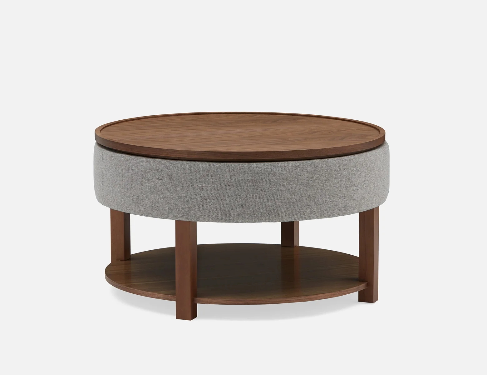 DAMIAN — Wood veneer lift-top coffee table with storage 84 cm - Image 12