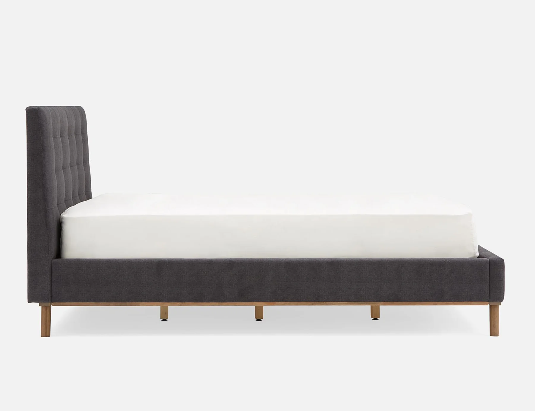 CARME — Mid-century modern tufted upholstered king size bed (98-53-18-33-D) - Image 7
