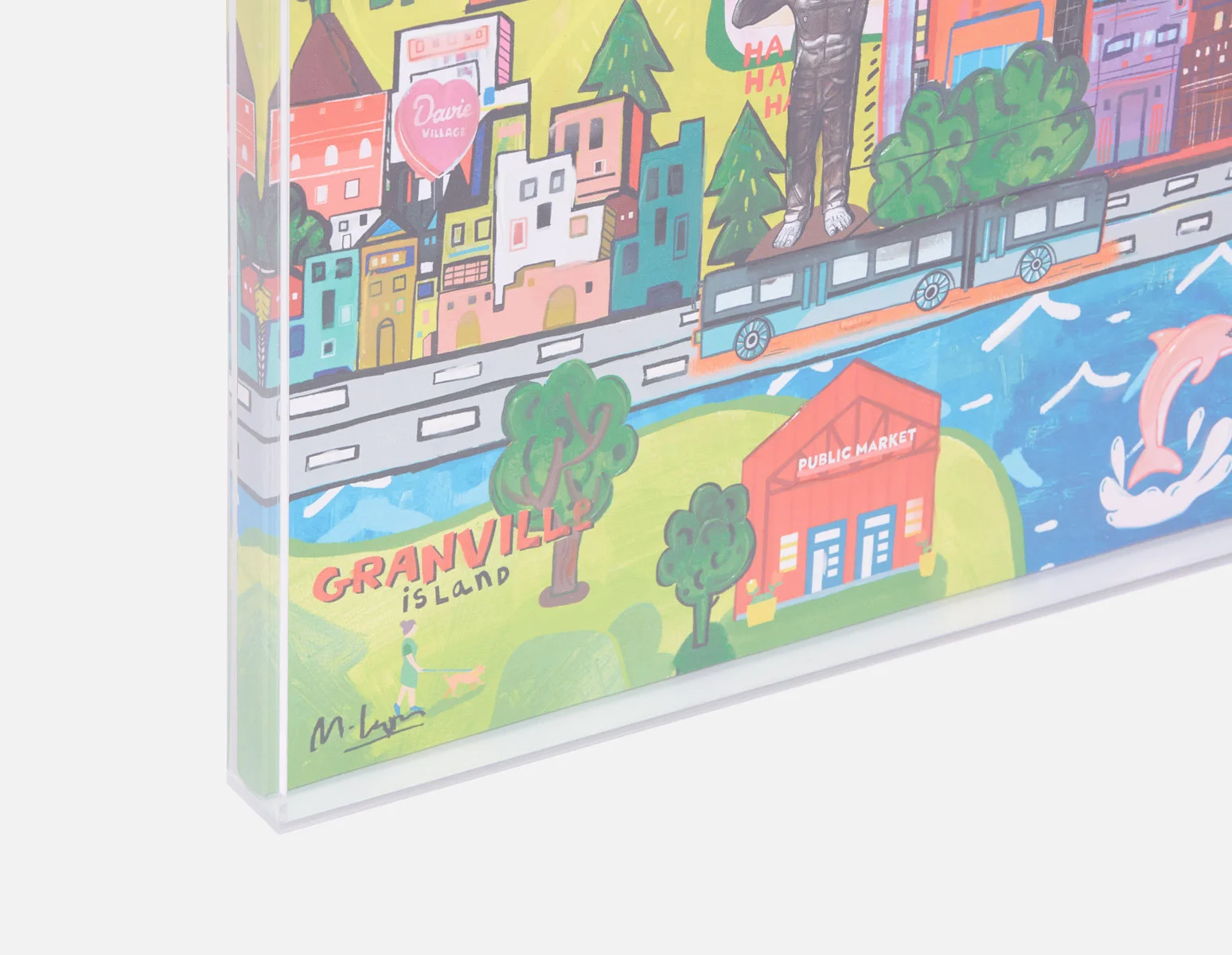 CITY YVR — Acrylic shadow box art 85 x 110 cm - Image 2