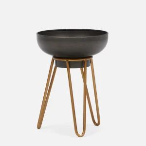 KUSHINA — Metal planter with stand 50 cm