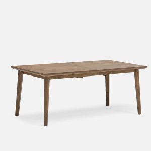 DINA — Extendable acacia wood dining table 180 cm to 260 cm