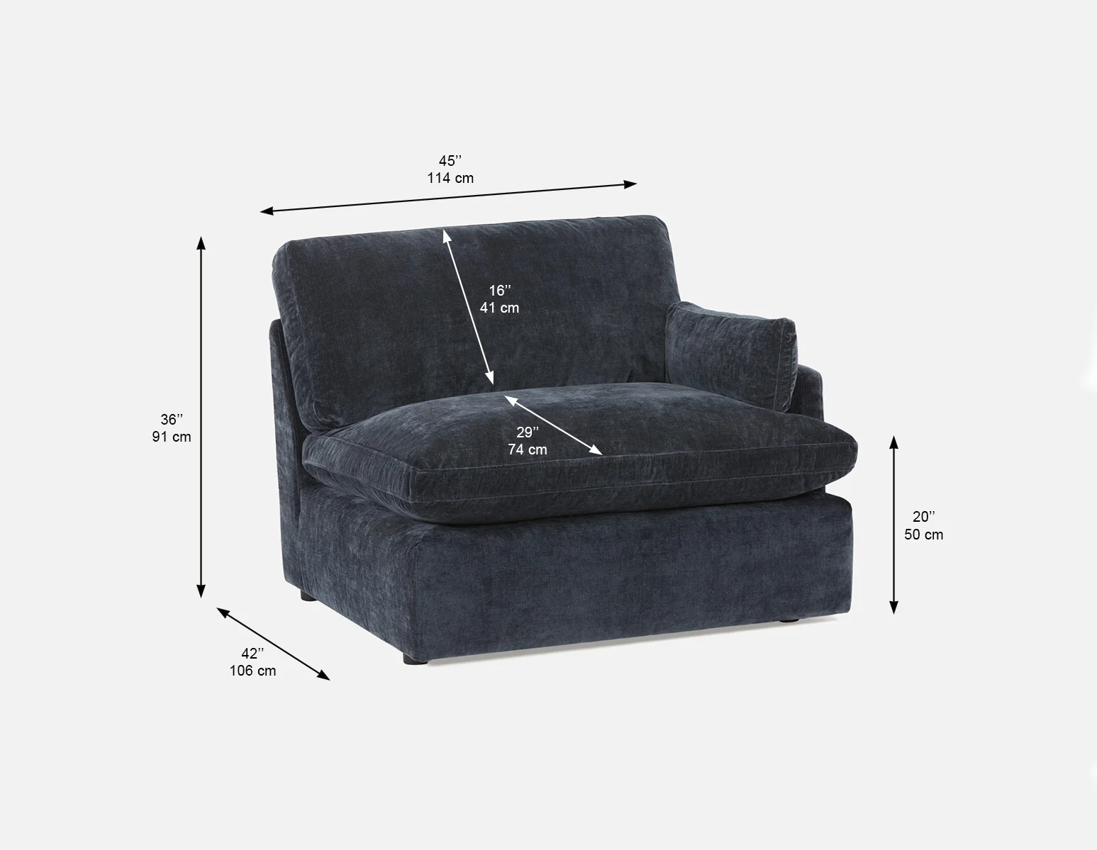 CHABLIS — Modular sofa right arm customize to fit your space (91-52-84-60) - Image 11
