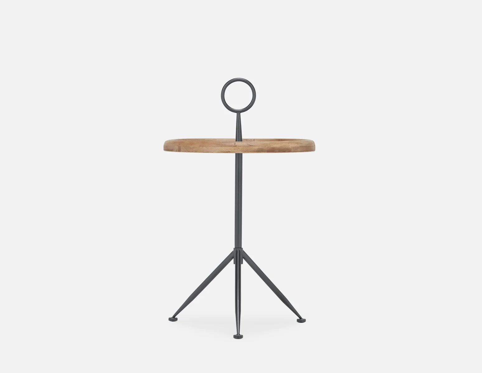 ELLIE — Mid-century modern round end table 43cm - Image 2