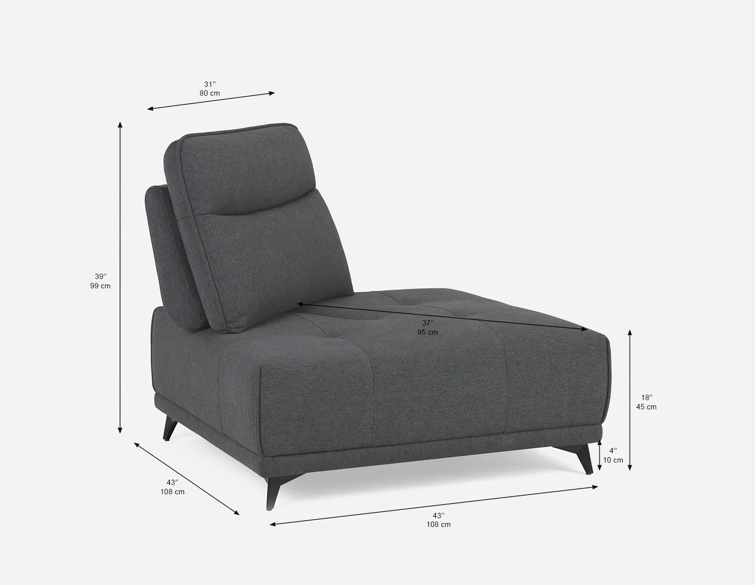SIMON — Corner seat with adjustable backrest (61-42-44-30) - Image 9