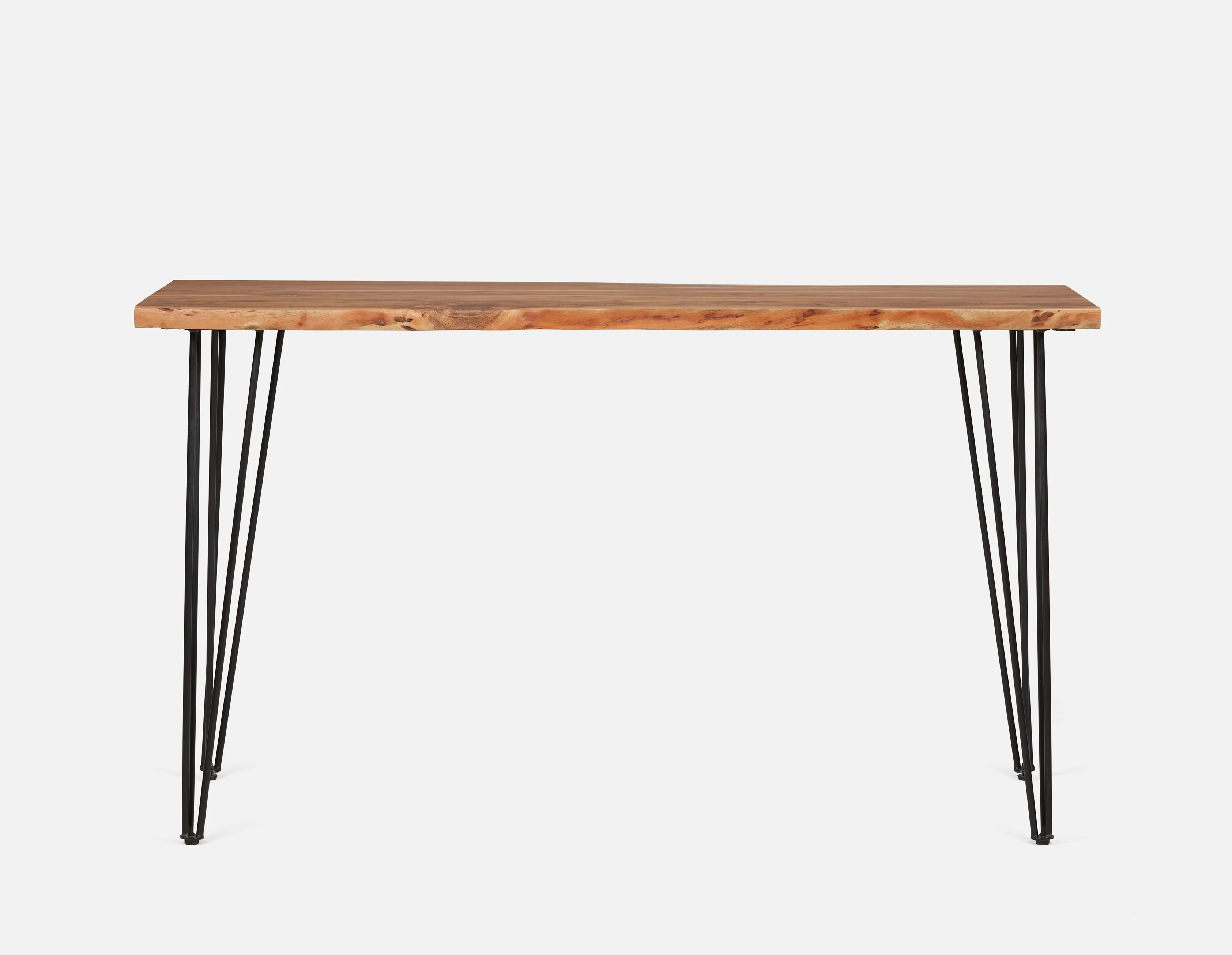 RENO — Solid acacia wood bar table 160cm - Image 2
