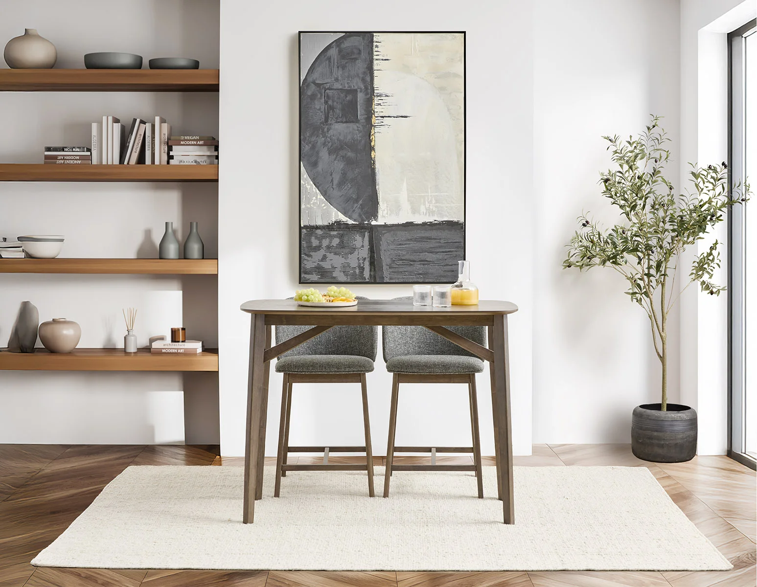 KAILUA — Mid-century modern 3-piece pub table set - Image 16