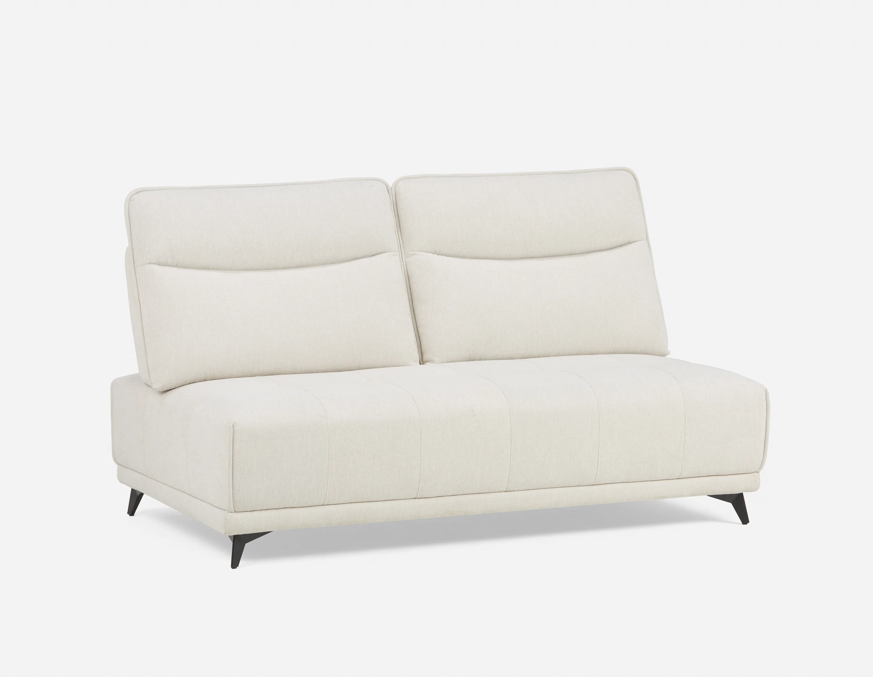 SIMON — Modern contemporary armless loveseat with adjustable backrest (75-79-85-95) - Image 18