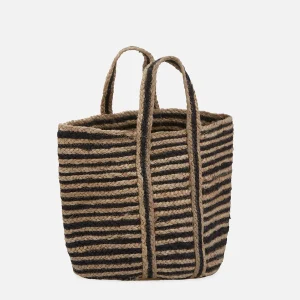 PRISCILLA — Braided jute tote bag