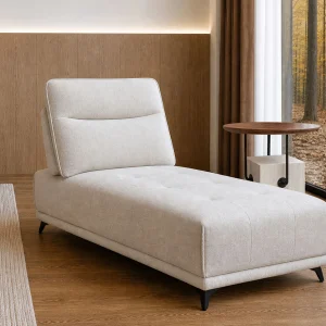 SIMON — Modern contemporary lounger with adjustable backrest (60-33-51-95)