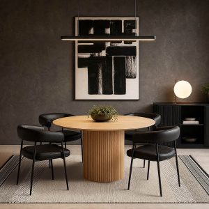 RHODES — Round dining table 135cm (54-09-35-42)